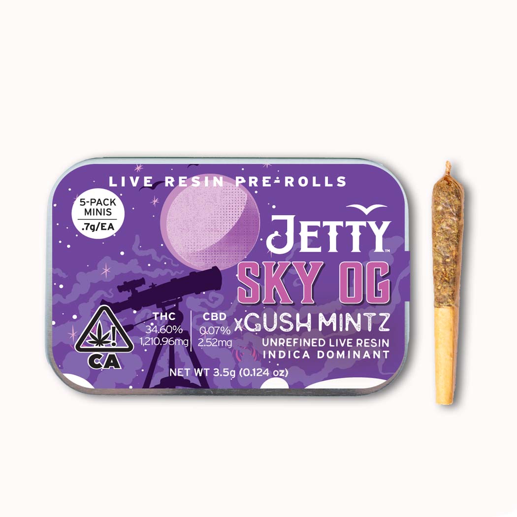 Jetty Live Resin Preroll Sky Og X Gush Mintz Pk Kiva Customer Portal