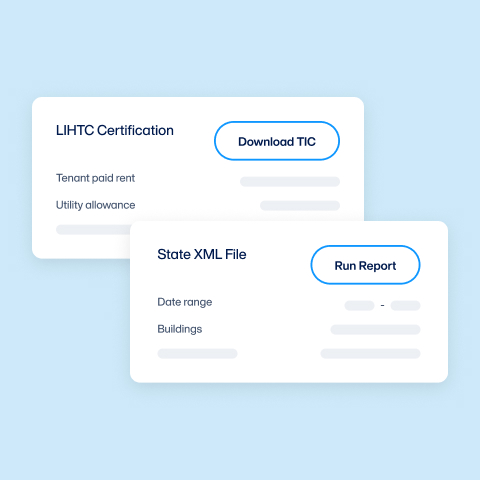 AppFolio LIHTC certification and reporting interface