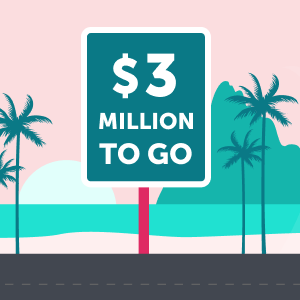 $3 million to go