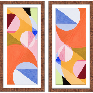 Playful And Vibrant, Diptych 