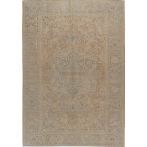 Vintage Persian Heriz Rug, 8'1" X 11'5" 