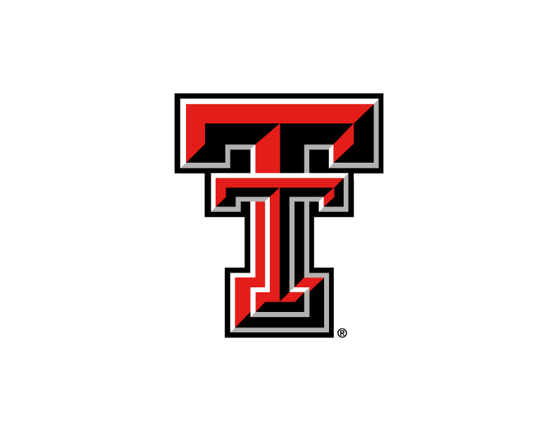 Texas Tech University beveled Double T institutional logo
