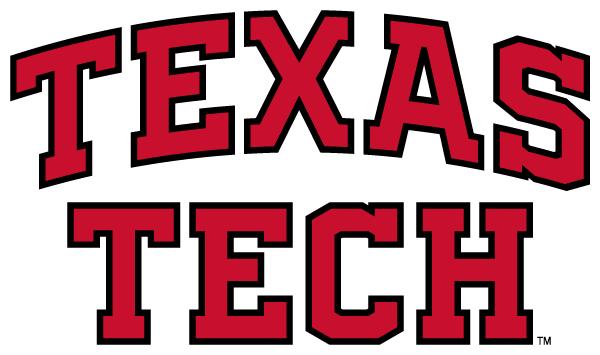 Texas Tech stacked wordmark in Pumpjack font