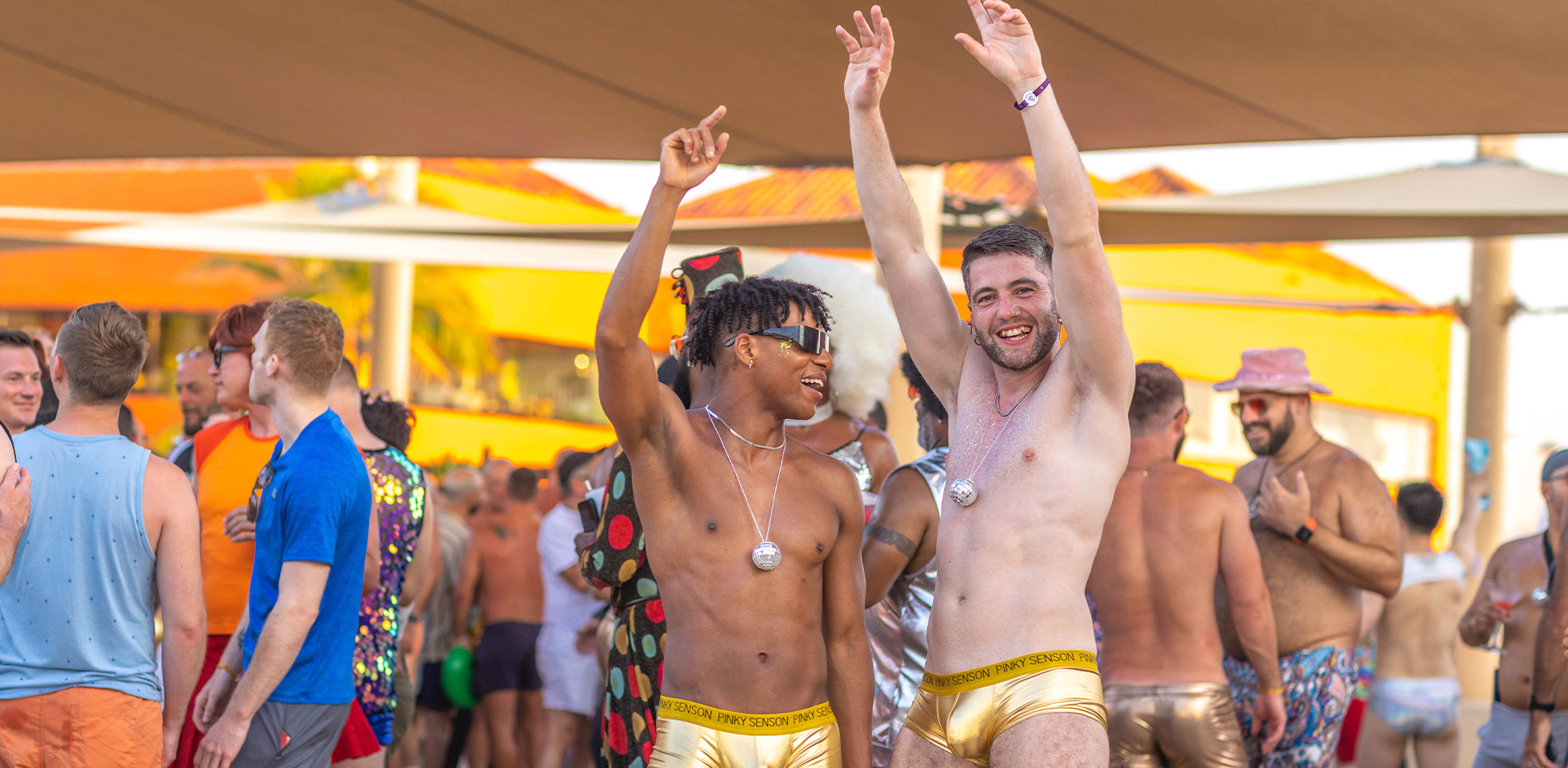 2 guys party day