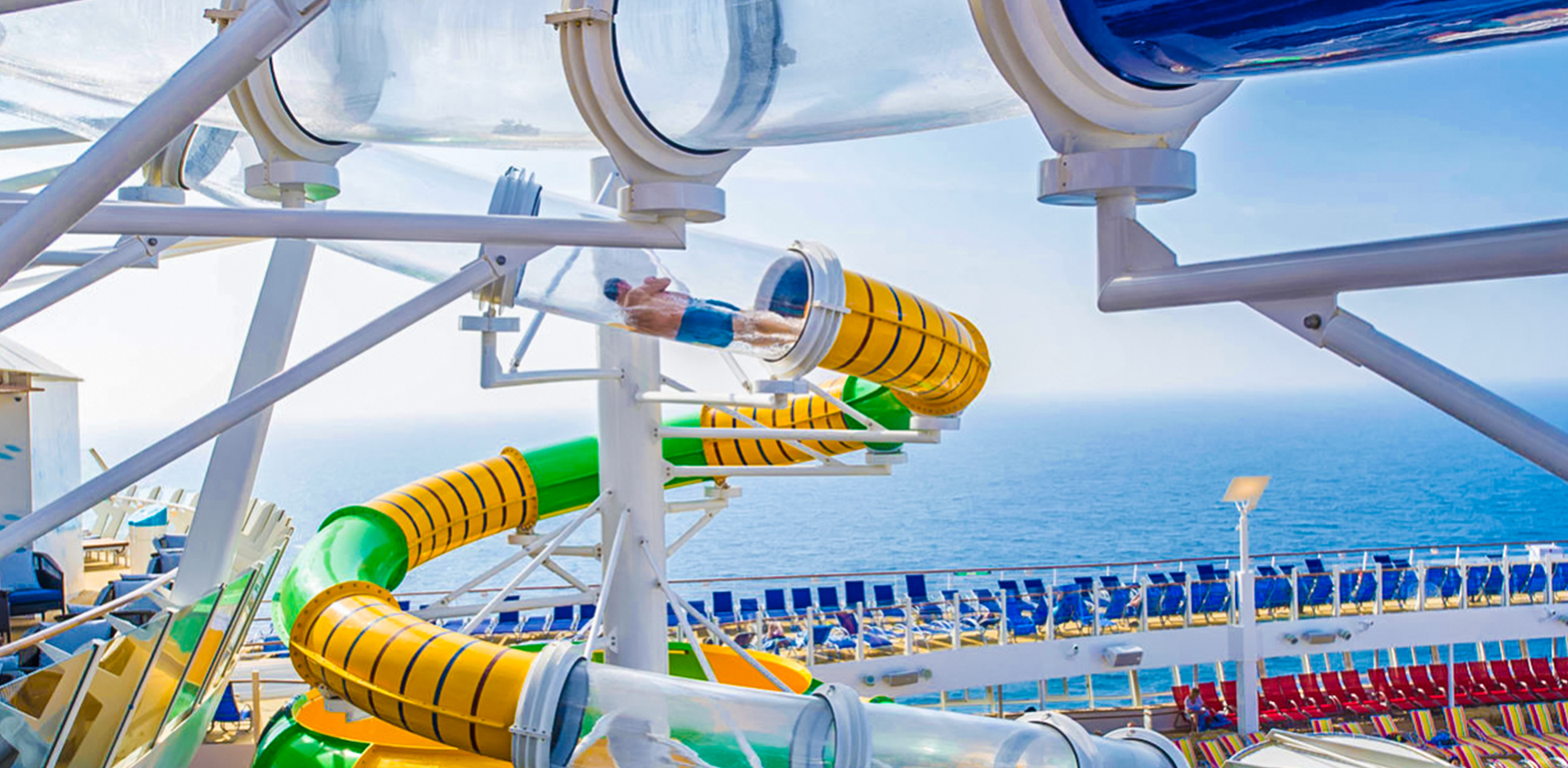 guy in water slide