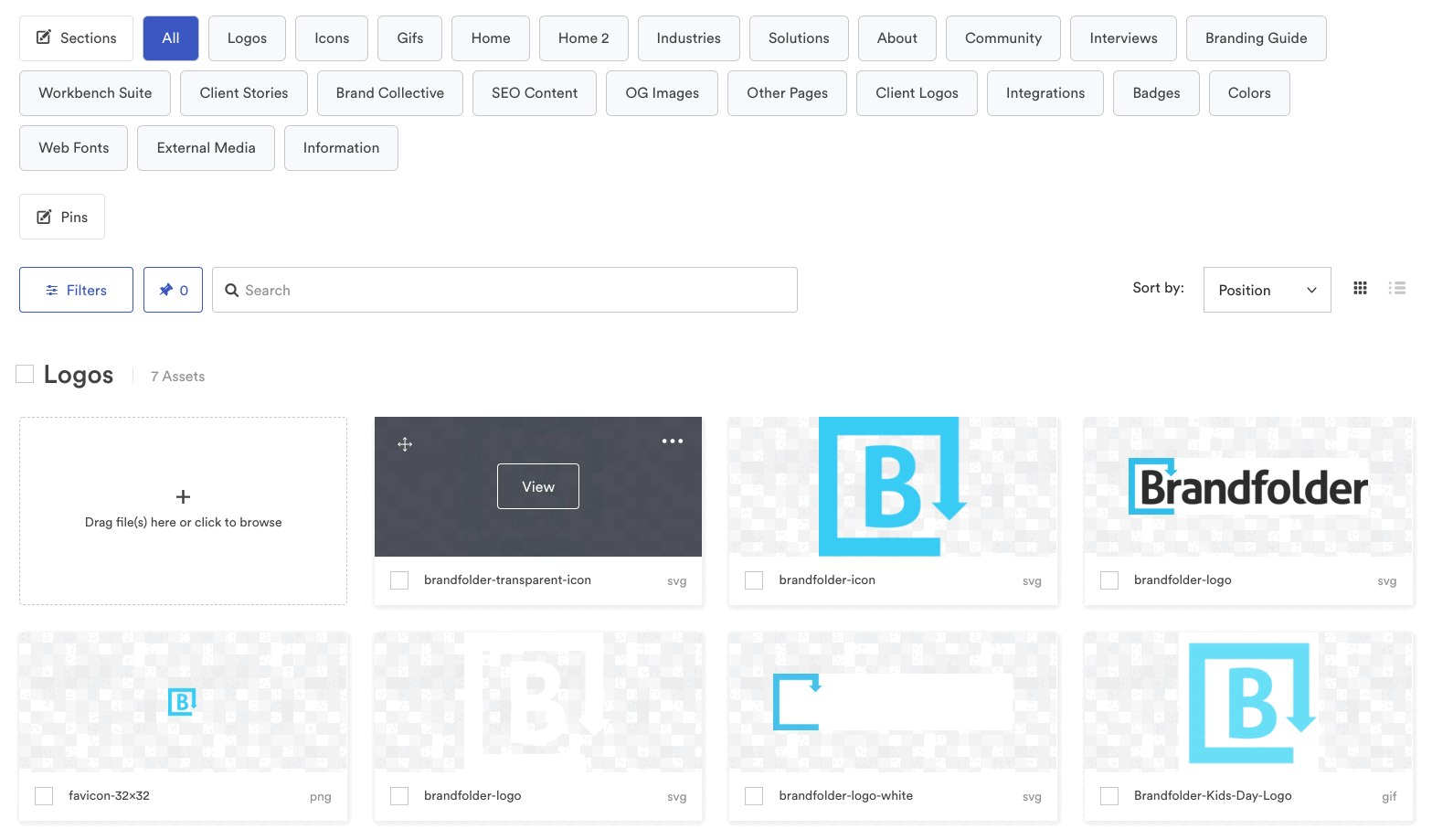 Brandfolder UI