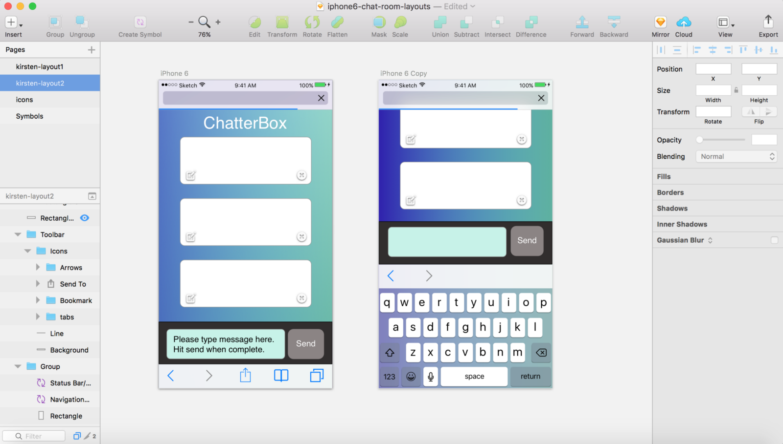 Sketch chat app comp