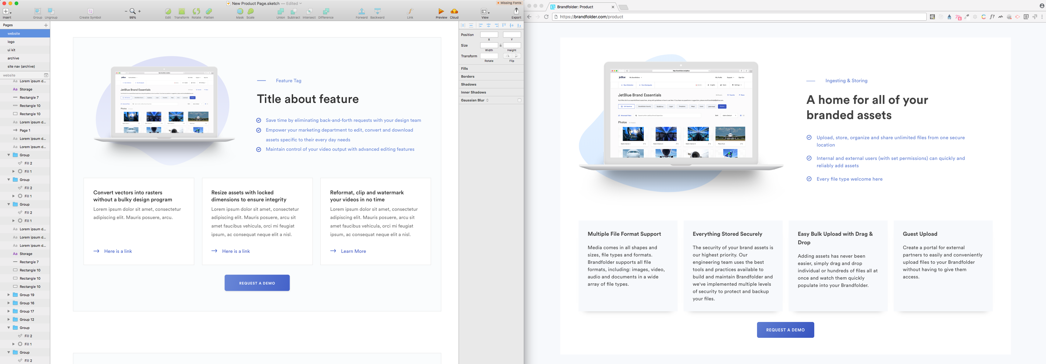 window and comp side by side comparison