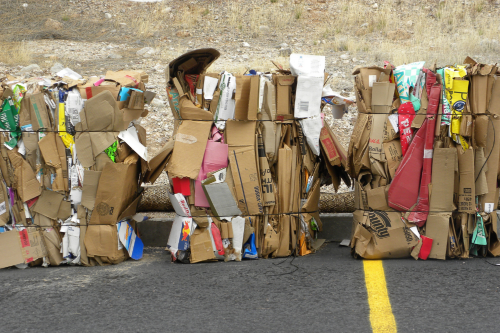 Recycling, cardboard boxes, sustainability