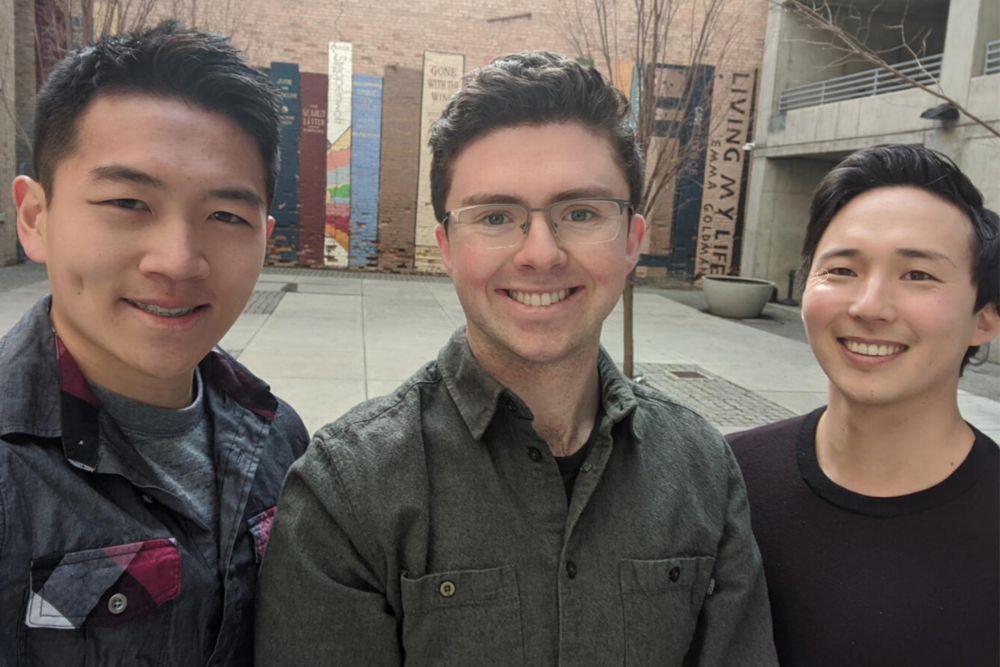 Blerp founding team: Aaron Kc Hsu, Evan DeGray and Derek Omori