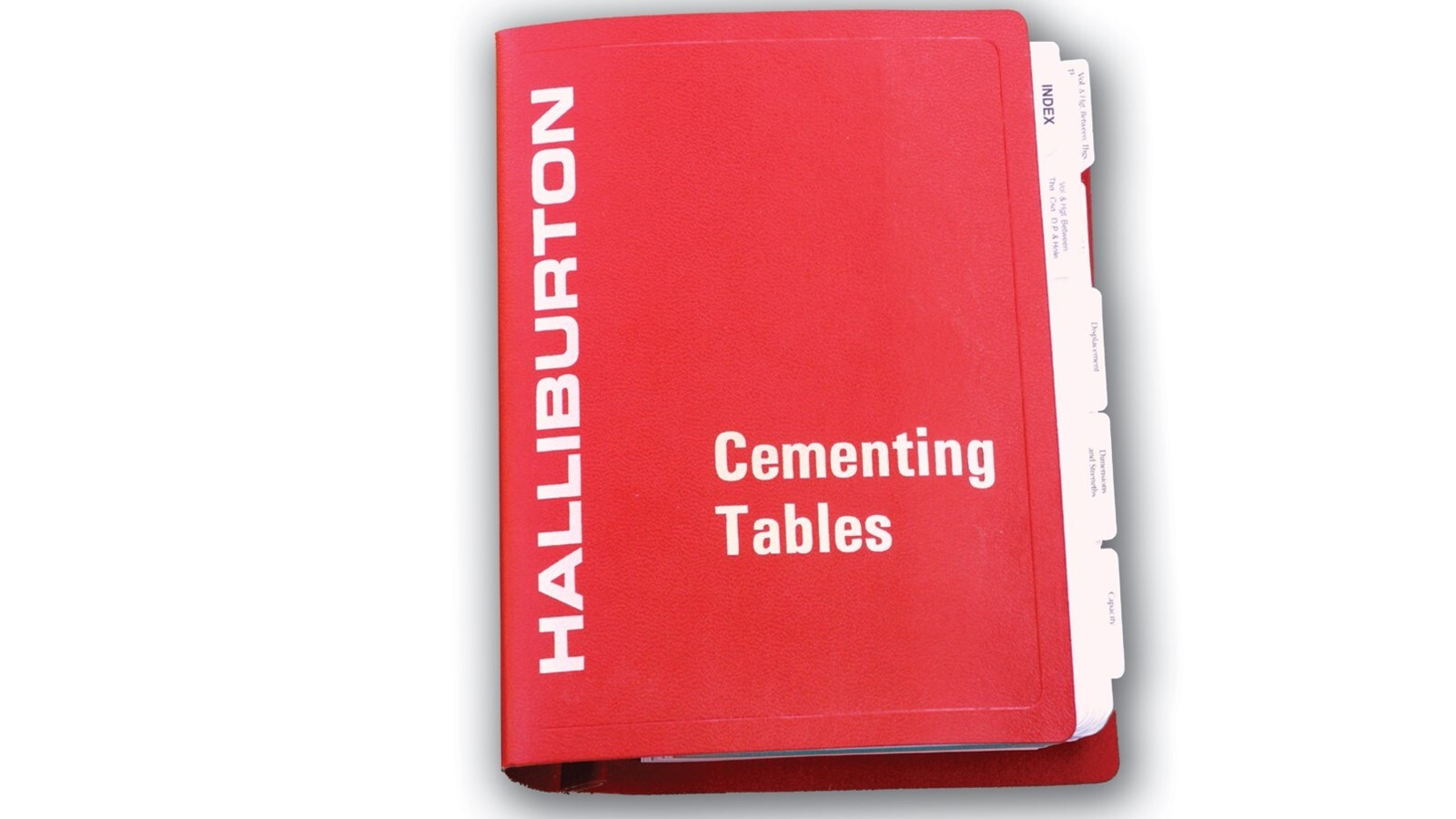 A book named with  Halliburton Cementing tables