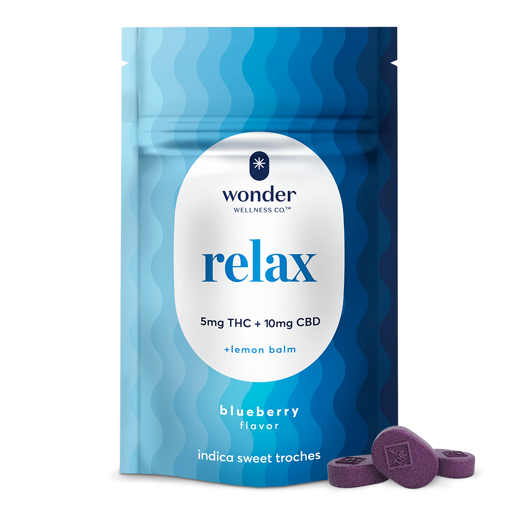 Wonder Sweet Troches Relax Blueberry 100mg (20ct) - PA