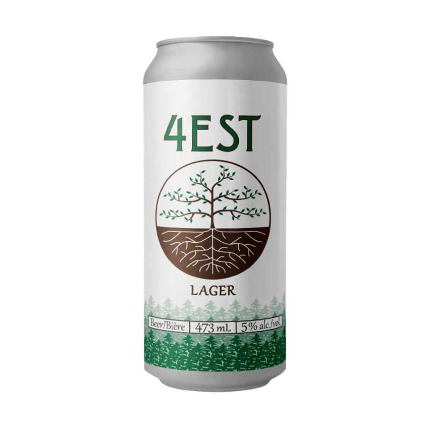 4Est Lager (1 pack of 473ml Cans)