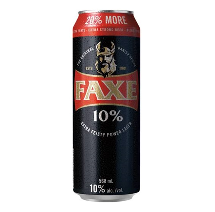 Faxe 10% Extra Strong (1 pack of 568ml Cans)