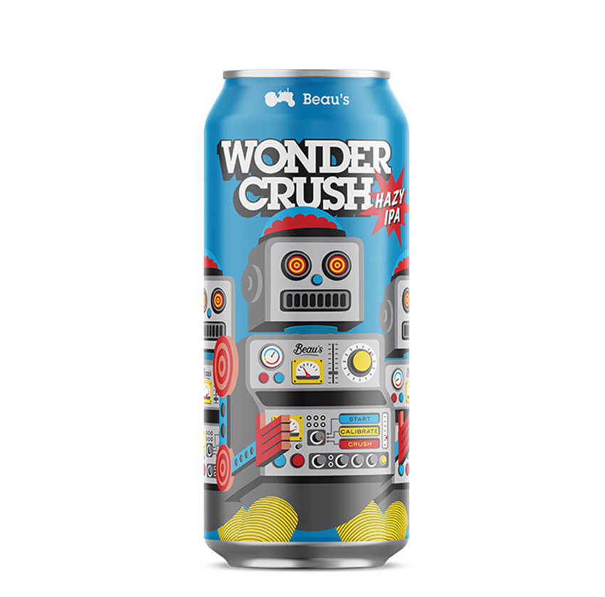 Beau's Wonder Crush Hazy Ipa (1 pack of 473ml Cans)