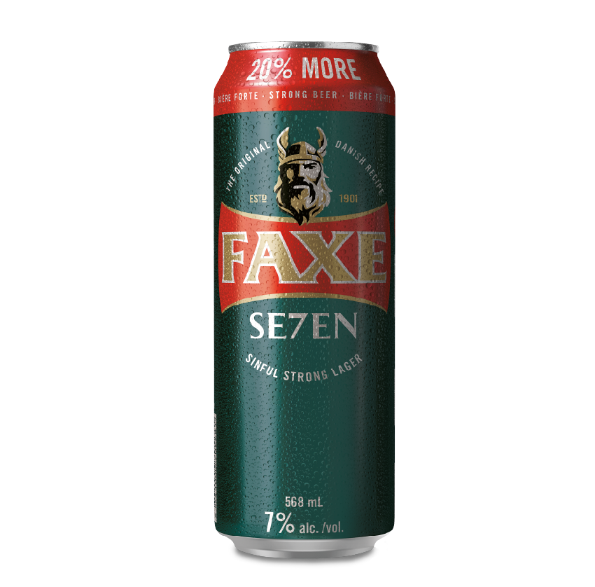 Faxe Se7en Sinful Strong Lager (1 pack of 568ml Cans)
