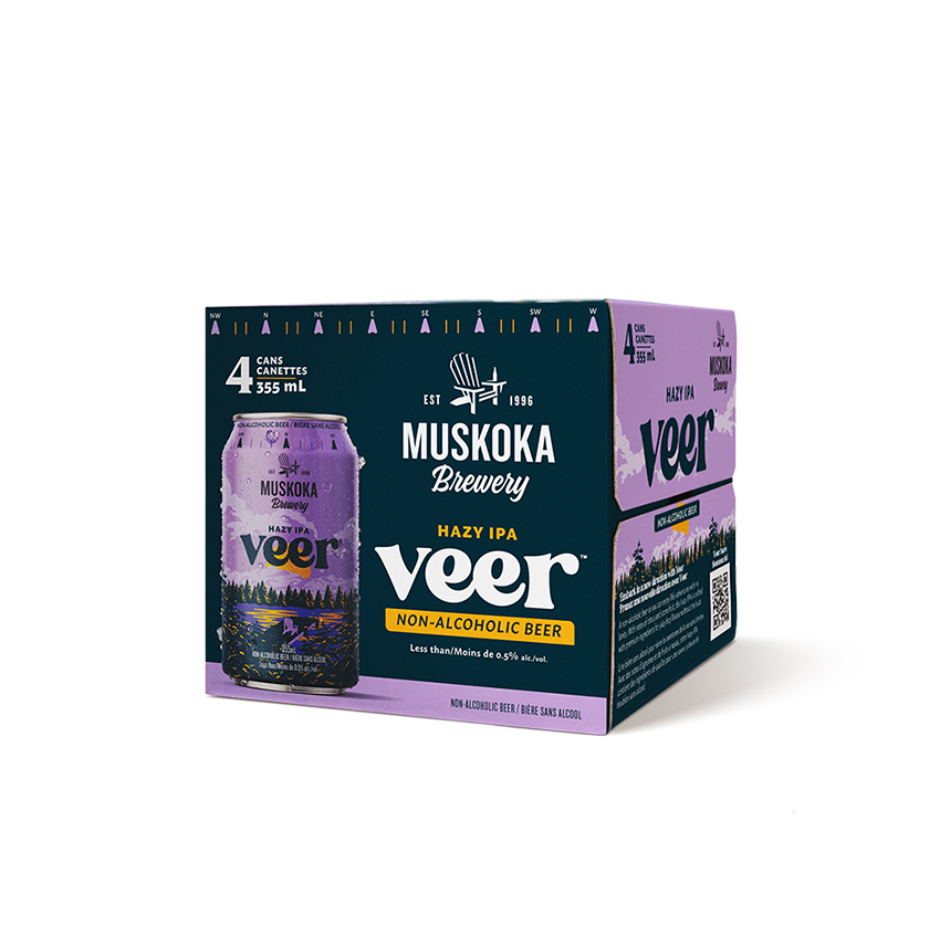 Muskoka Brewery Veer Hazy Ipa (4 pack of 355ml Cans)