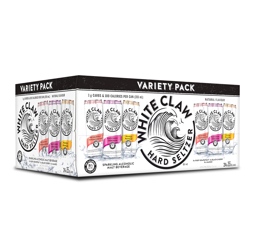 WHITE CLAW HARD SELTZER VARIETY PACK