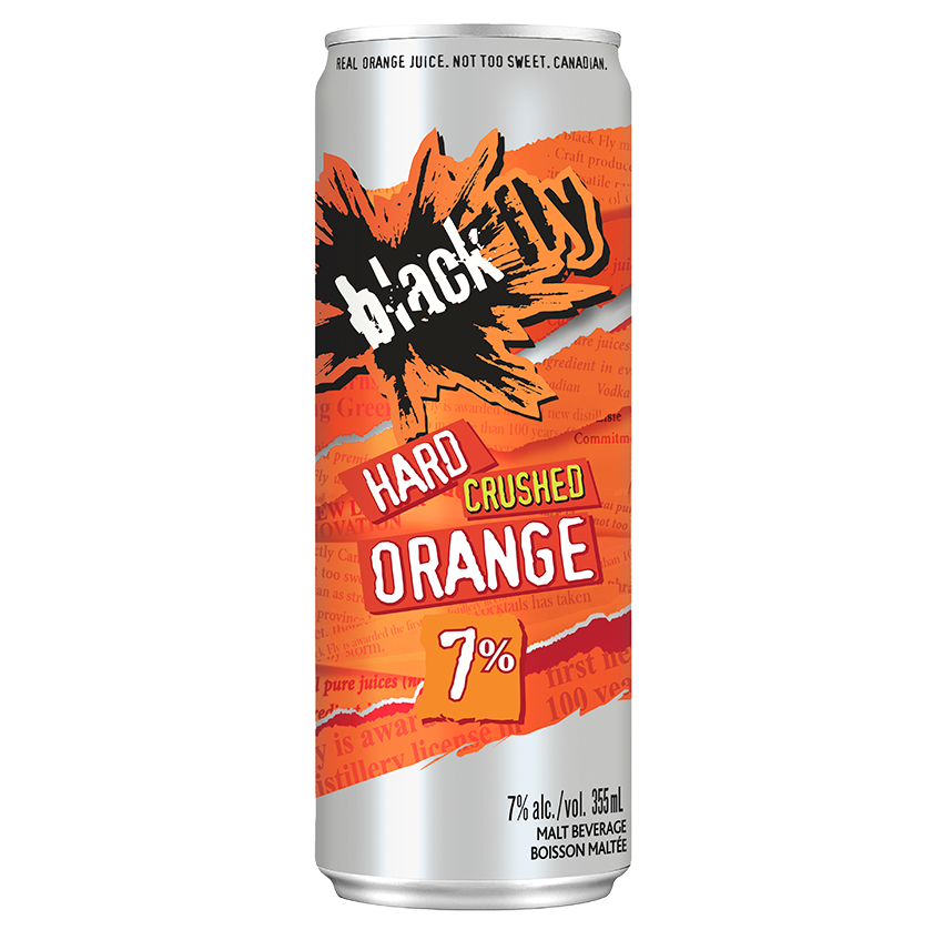 Black Fly Beverage - Crushed Orange 7% (1 pack of 355ml Cans)