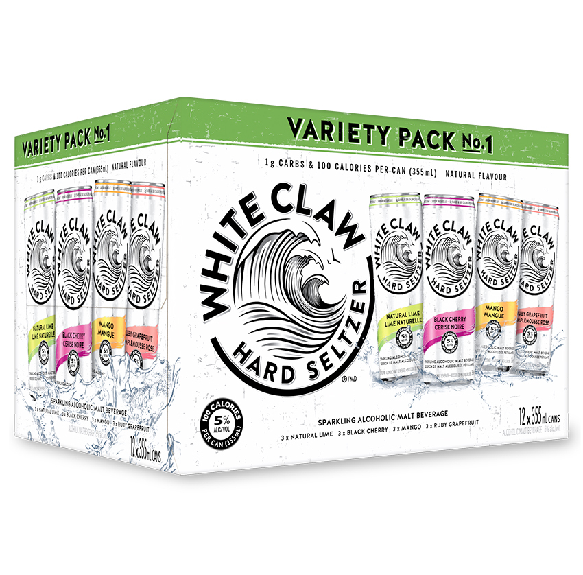 WHITE CLAW HARD SELTZER VARIETY PACK