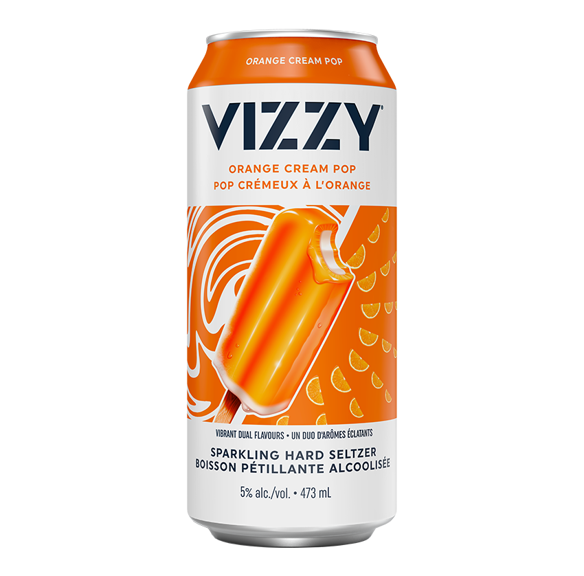 Vizzy Orange Cream Pop (1 pack of 473ml Cans)