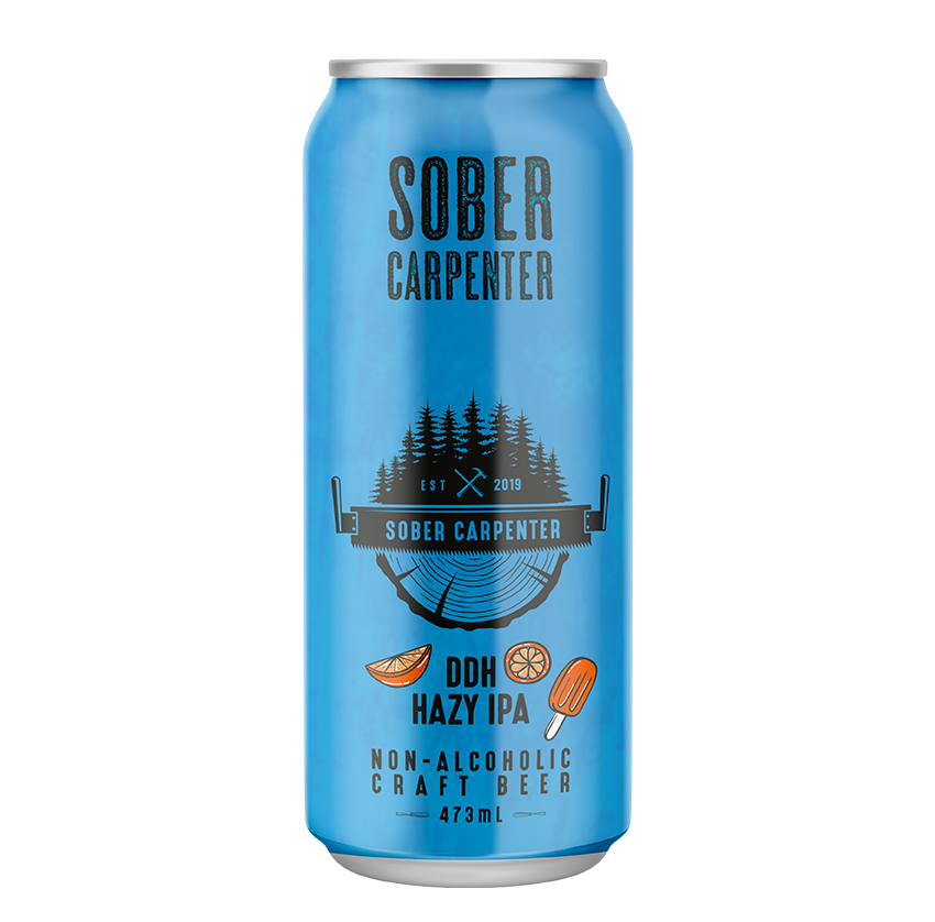Sober Carpenter Hazy Ipa (1 pack of 473ml Cans)