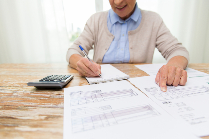 Woman preparing for home energy audit