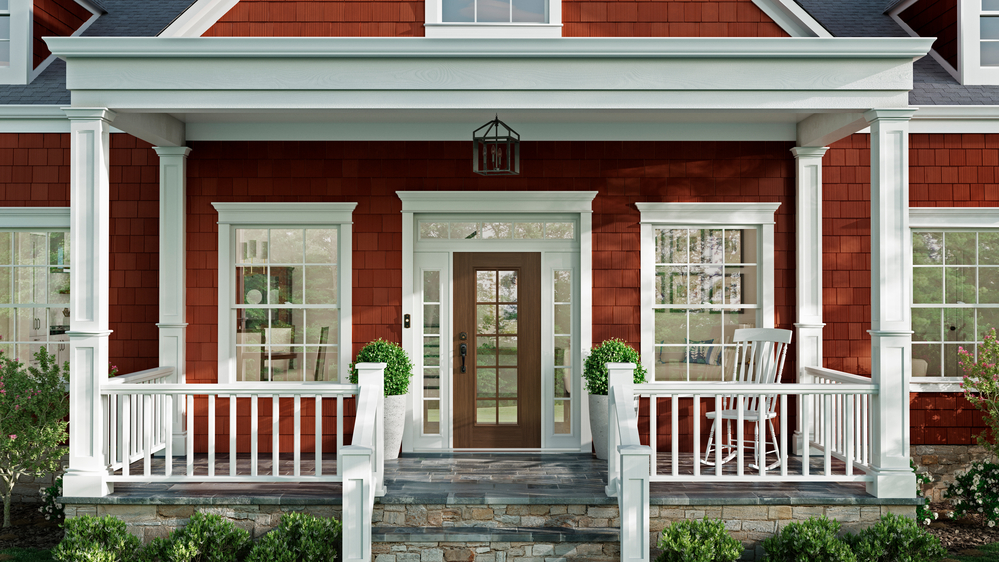 Window World Woodgrain Entry Door