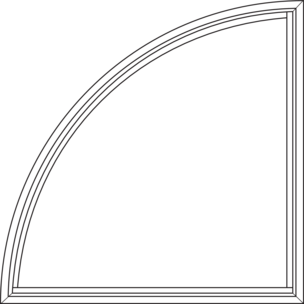 Shape Options - Quarter Circle