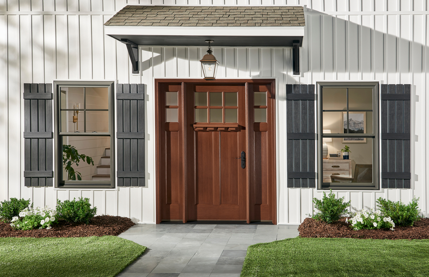 Window World Woodgrain Entry Door