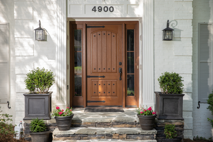 Window World Woodgrain Entry Door