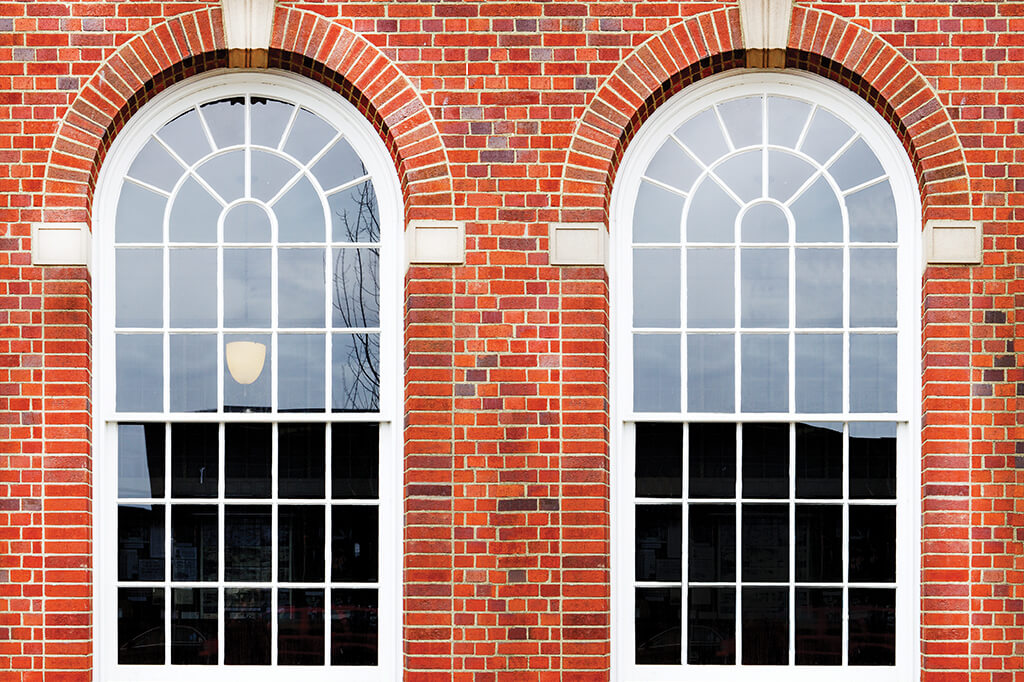 Arch shaped windows