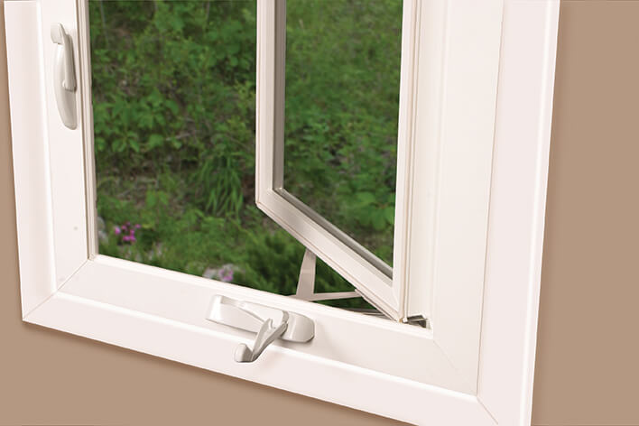 An open casement window