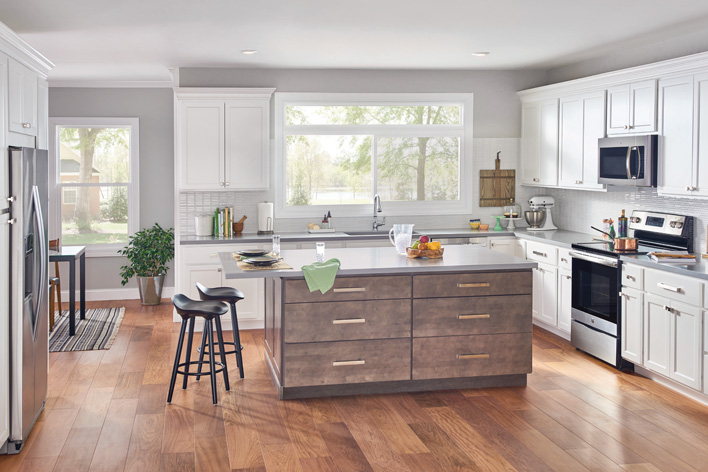 A newly remodeled kitchen