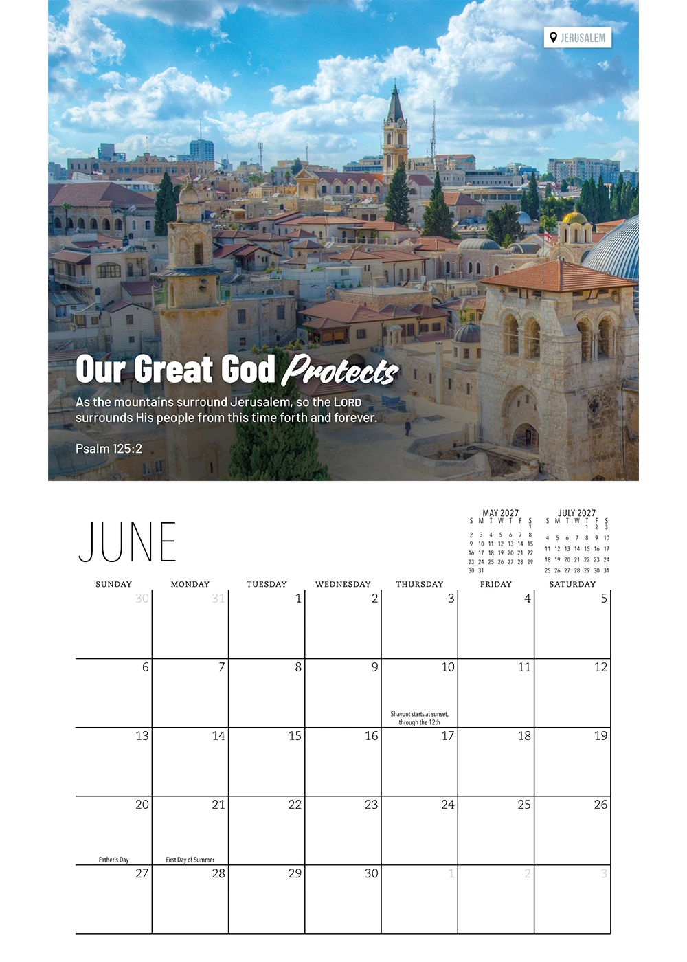 2027 Israel in Focus Calendar
