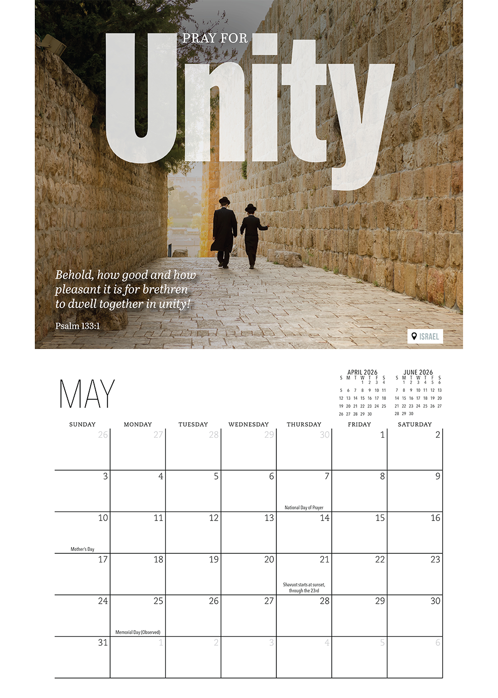 2026 Israel in Focus Calendar