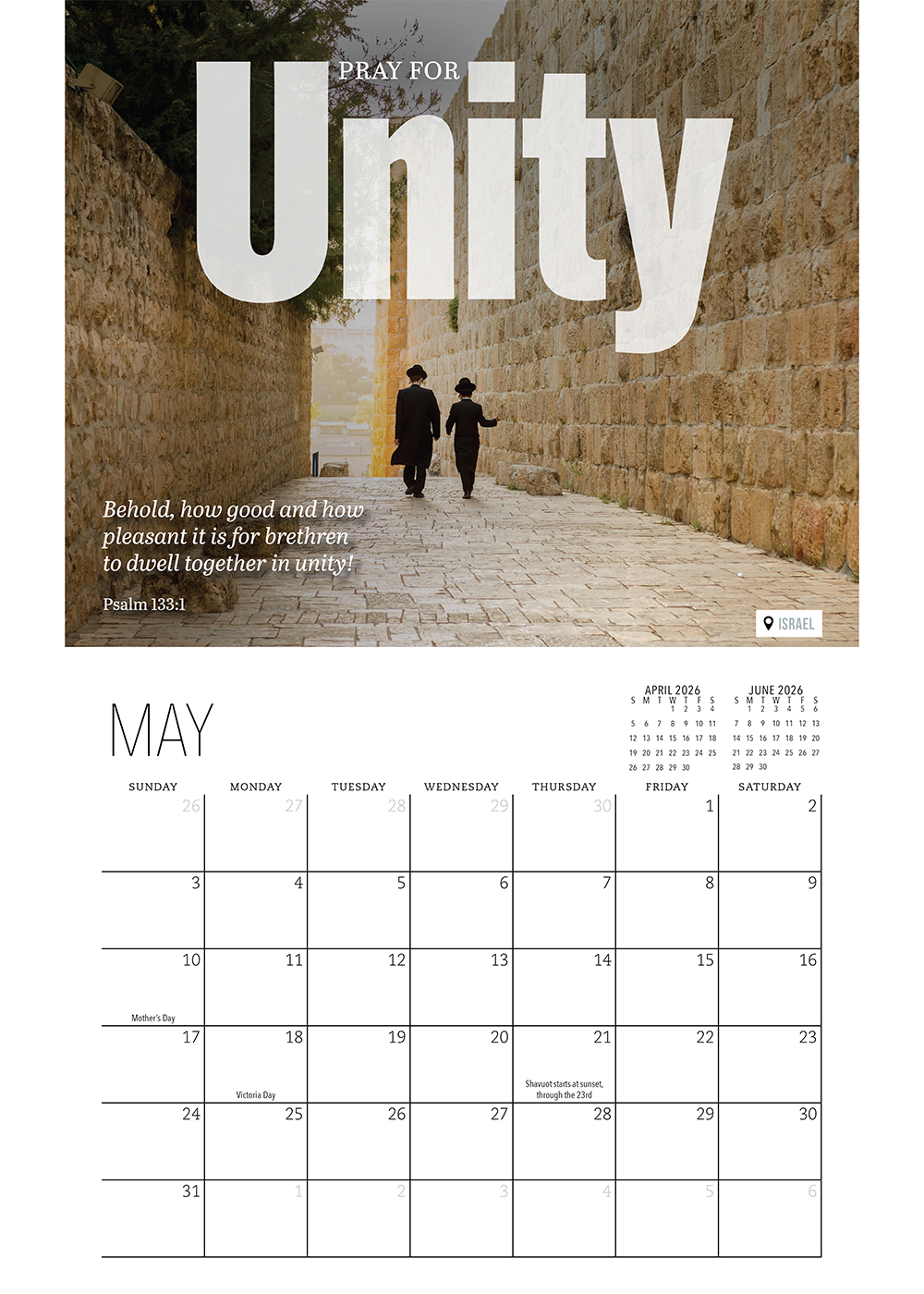2026 Israel in Focus Calendar