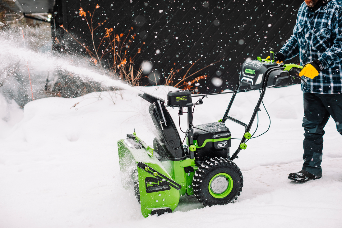 60v two-stage snow-thrower