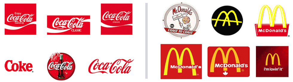 Coca-cola and McDonalds logos