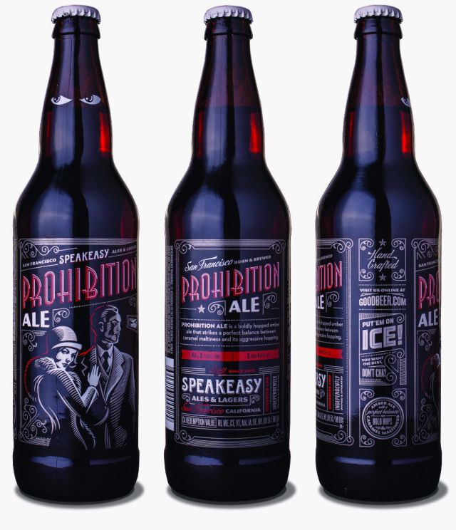 speakeasy prohibition beer bottle packaging