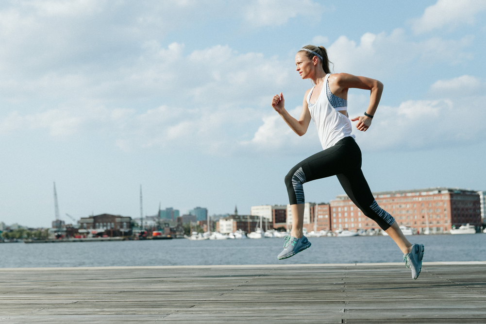 woman running