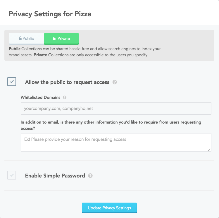 privacy settings