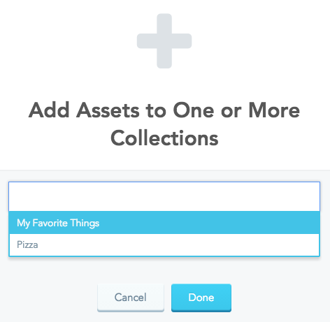 add assets to multiple collections