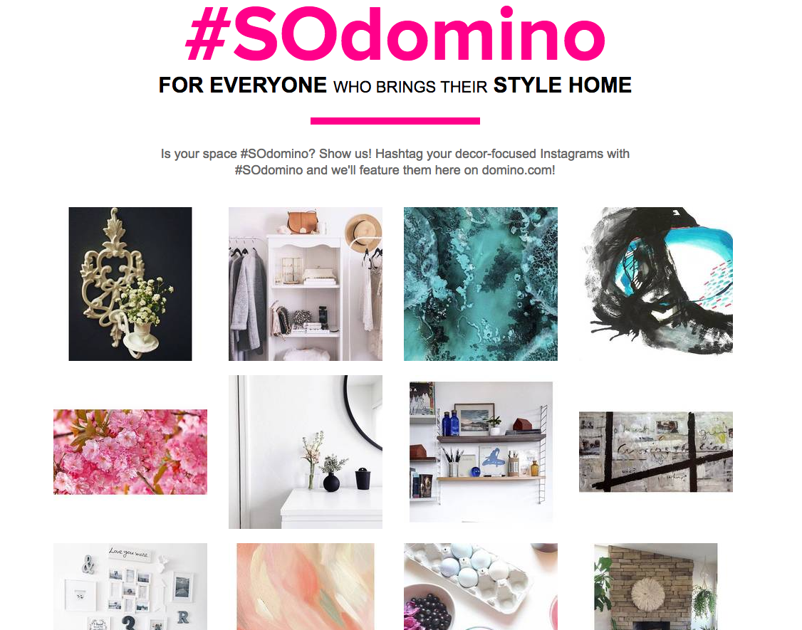 Domino Magazine instagram
