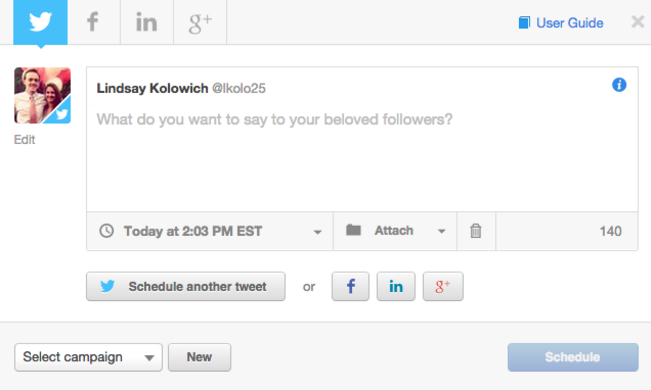 Twitter microcopy example