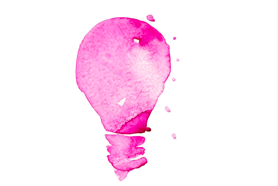 pink light bulb