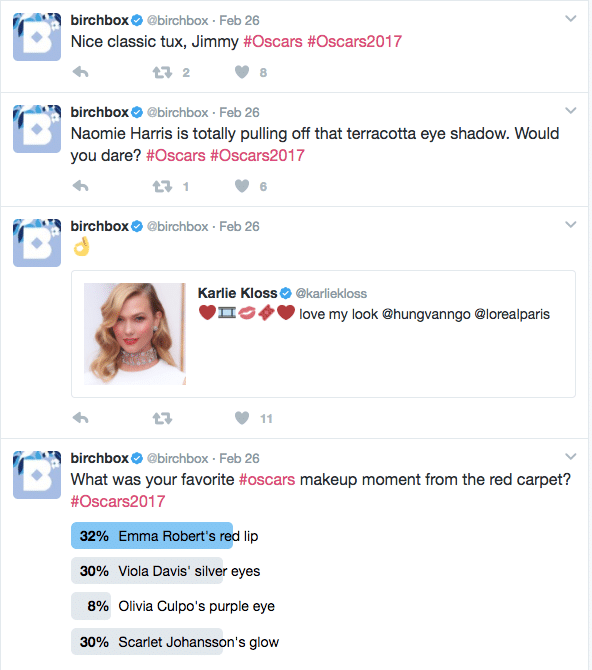 Birchbox tweets