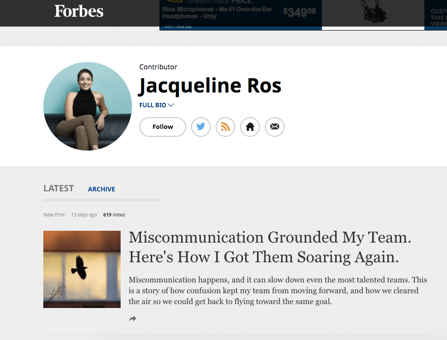 Forbes bio about Jacqueline Ros