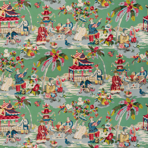 Xian Linen & Cotton Print - Jade