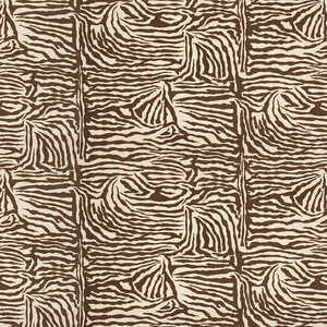 Ashanti Linen And Cotton Print - Brown